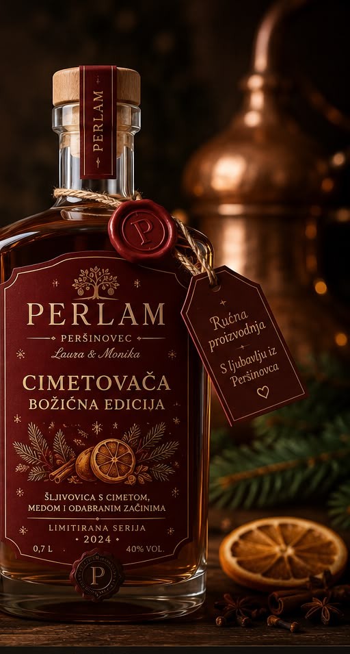 Perlam Cimetovača Božićna edicija boca