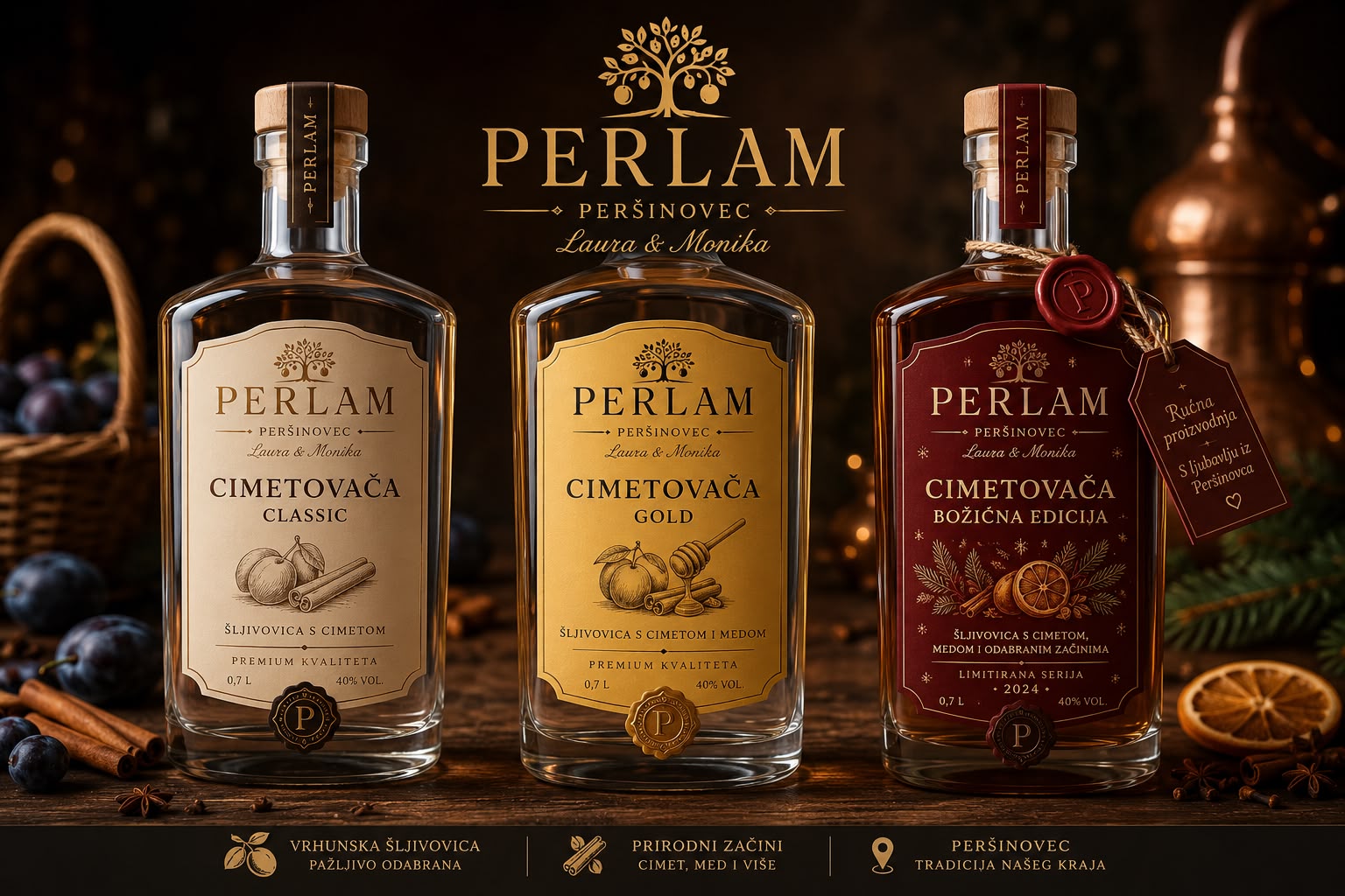 Tri boce Perlam Cimetovače — Classic, Gold i Božićna edicija